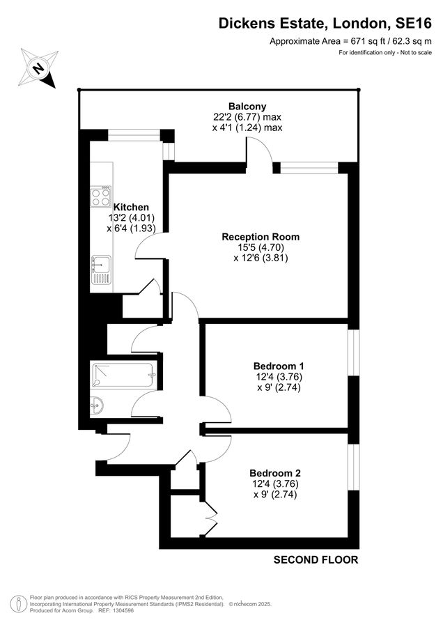 Квартира в Лондоне, Великобритания, 62 м² - фото 13