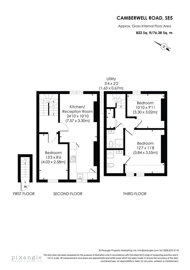 Квартира в Лондоне, Великобритания, 76 м² - фото 13