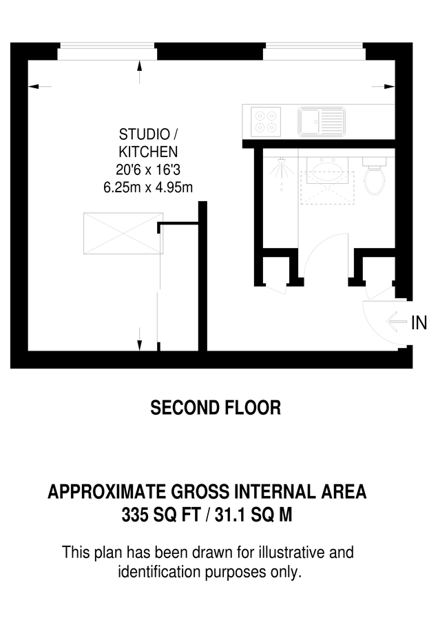 Квартира в Лондоне, Великобритания, 31 м² - фото 13