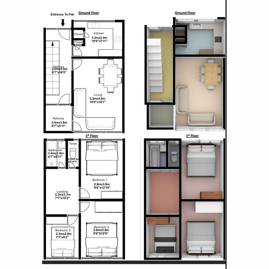 Квартира в Лондоне, Великобритания, 59 м² - фото 14