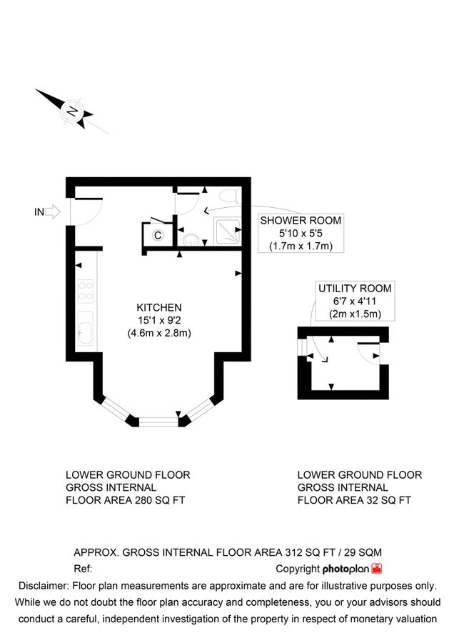 Квартира в Лондоне, Великобритания, 29 м² - фото 14