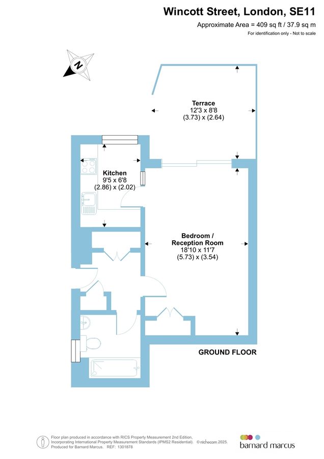 Квартира в Лондоне, Великобритания, 38 м² - фото 14
