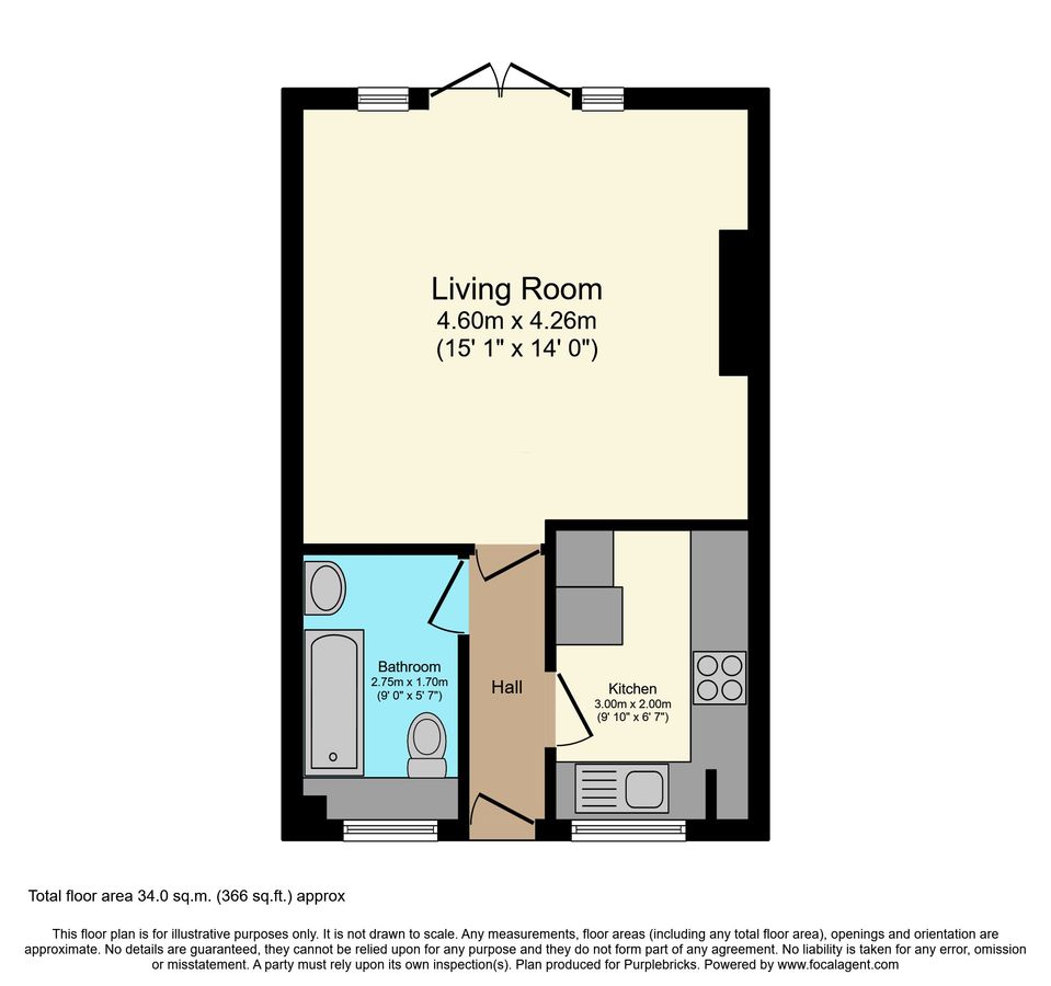 Квартира в Лондоне, Великобритания, 34 м² - фото 15