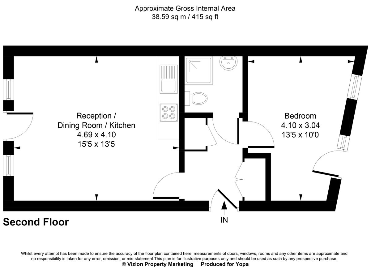 Квартира в Лондоне, Великобритания, 39 м² - фото 15