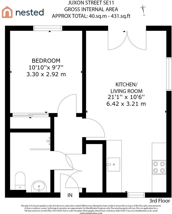 Квартира в Лондоне, Великобритания, 40 м² - фото 16