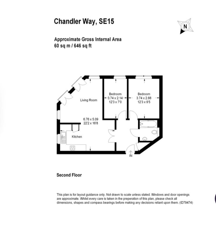 Квартира в Лондоне, Великобритания, 60 м² - фото 16