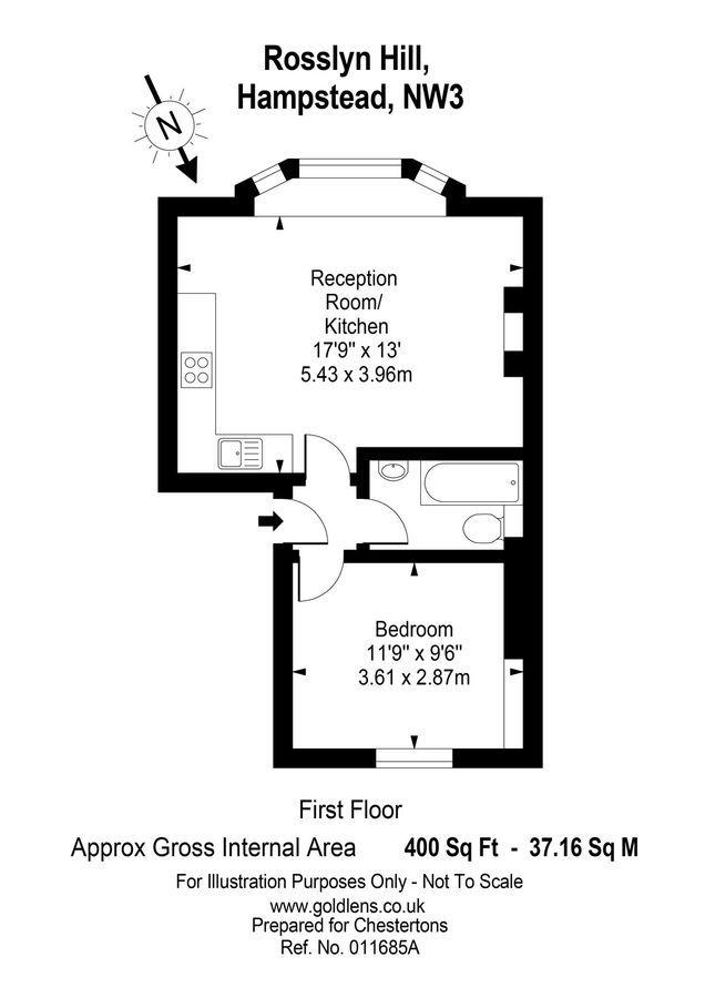 Квартира в Лондоне, Великобритания, 37 м² - фото 16