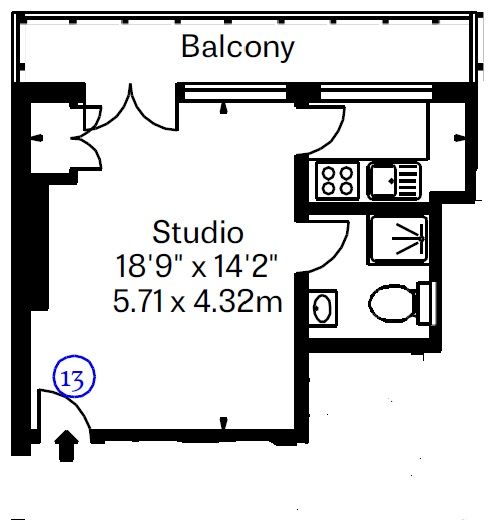 Квартира в Лондоне, Великобритания, 25 м² - фото 17
