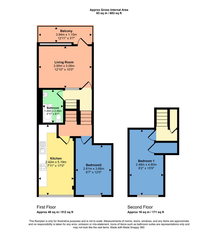 Квартира в Лондоне, Великобритания, 63 м² - фото 16