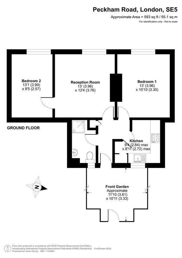 Квартира в Лондоне, Великобритания, 55 м² - фото 18