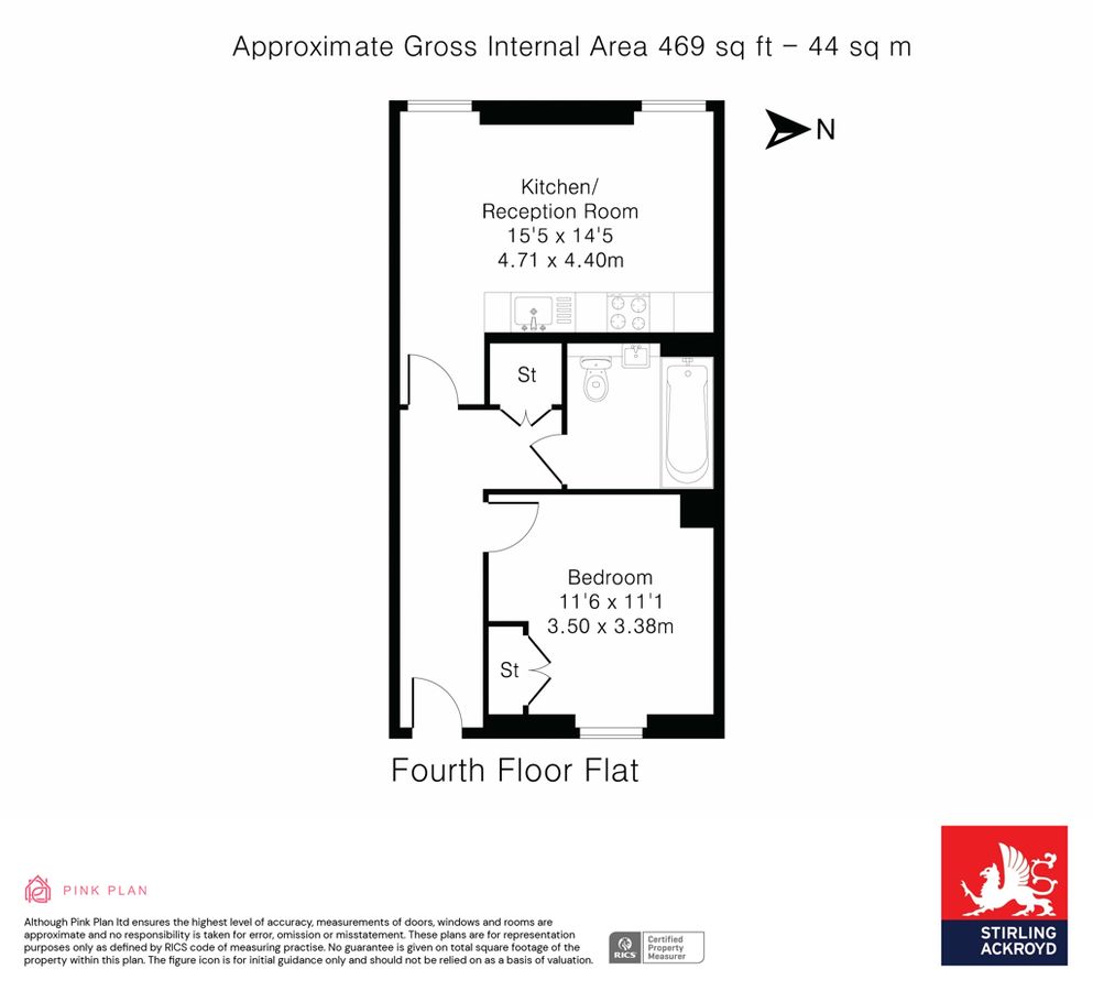 Квартира в Лондоне, Великобритания, 44 м² - фото 19