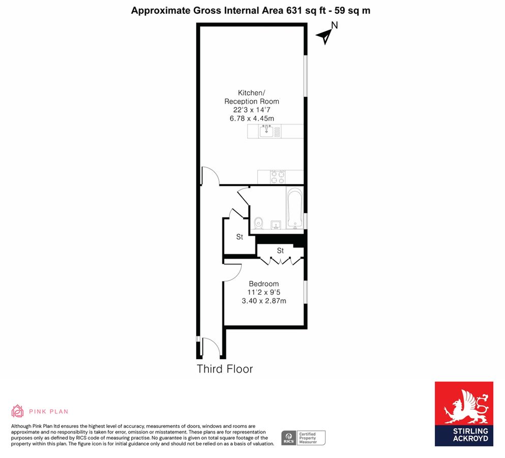 Квартира в Лондоне, Великобритания, 59 м² - фото 19
