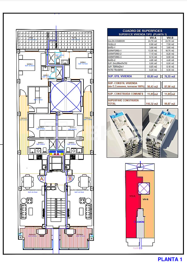 Апартаменты в Торревьехе, Испания, 109 м² - фото 14