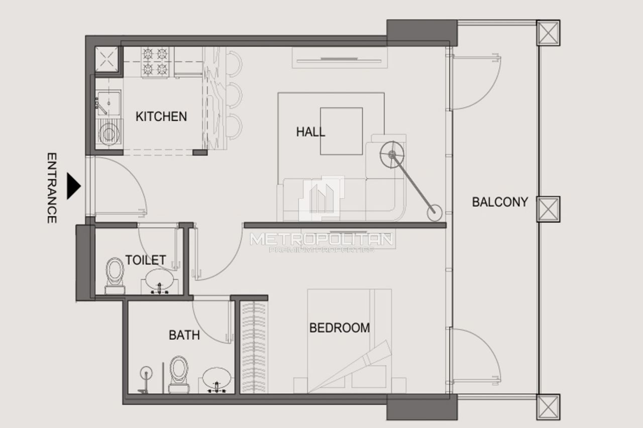 Апартаменты в Дубае, ОАЭ, 65 м² - фото 15