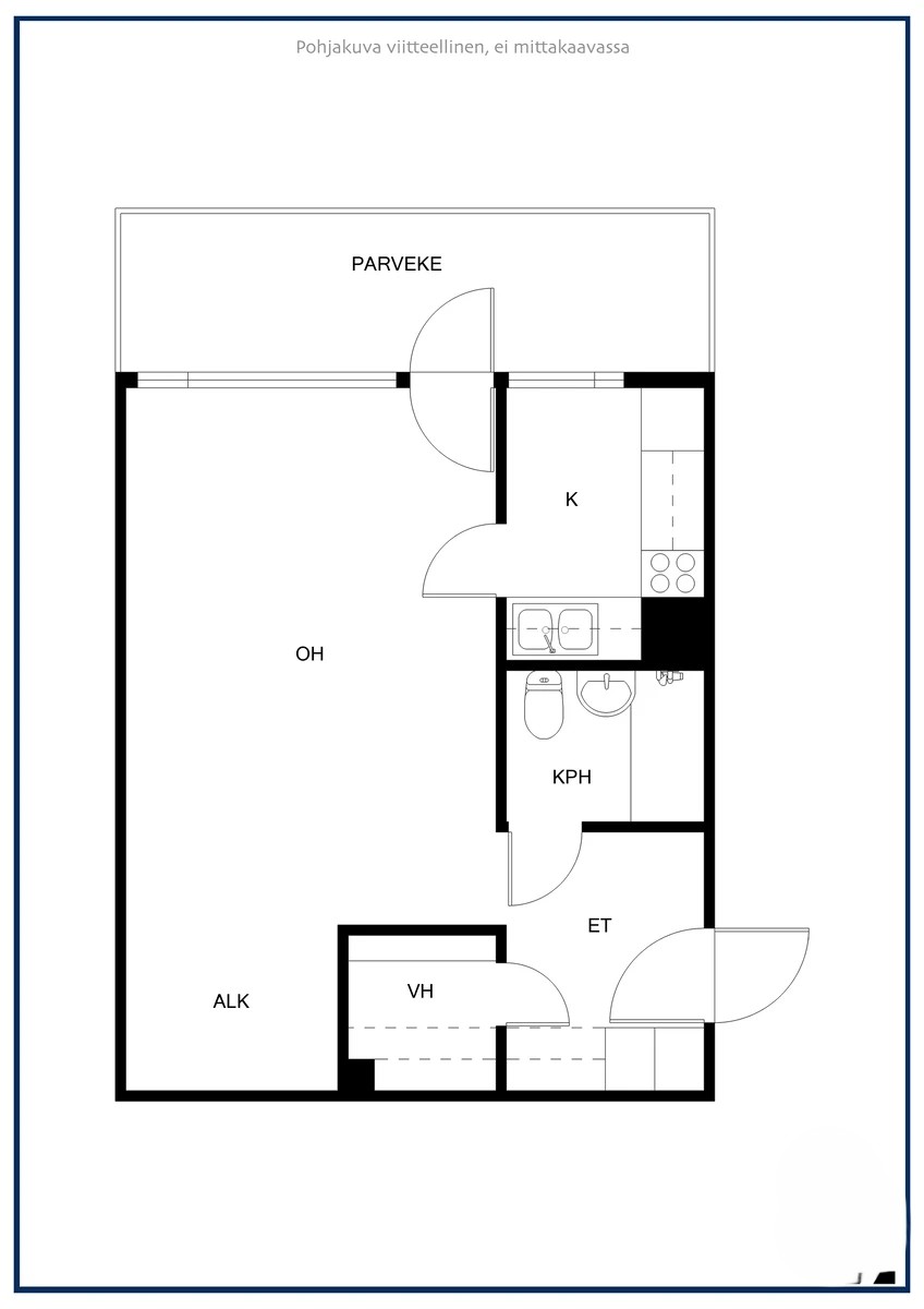 Квартира в Лиекса, Финляндия, 39.5 м² - фото 2
