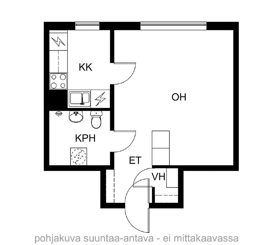 Квартира в Хуитинен, Финляндия, 33.5 м² - фото 2