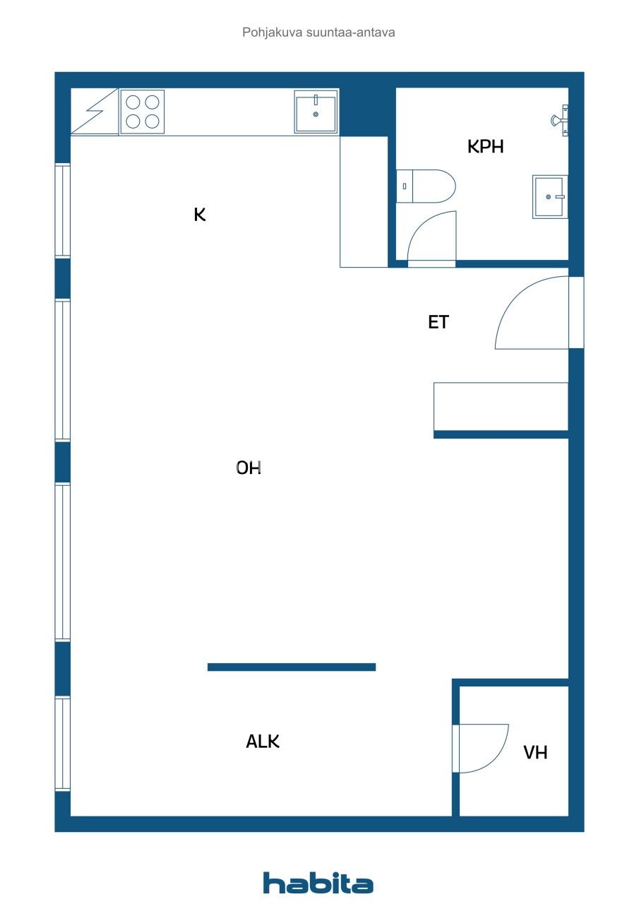 Апартаменты в Риихимяки, Финляндия, 39 м² - фото 2
