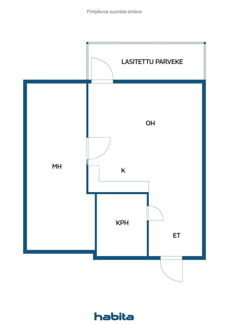 Апартаменты в Лахти, Финляндия, 42 м² - фото 2