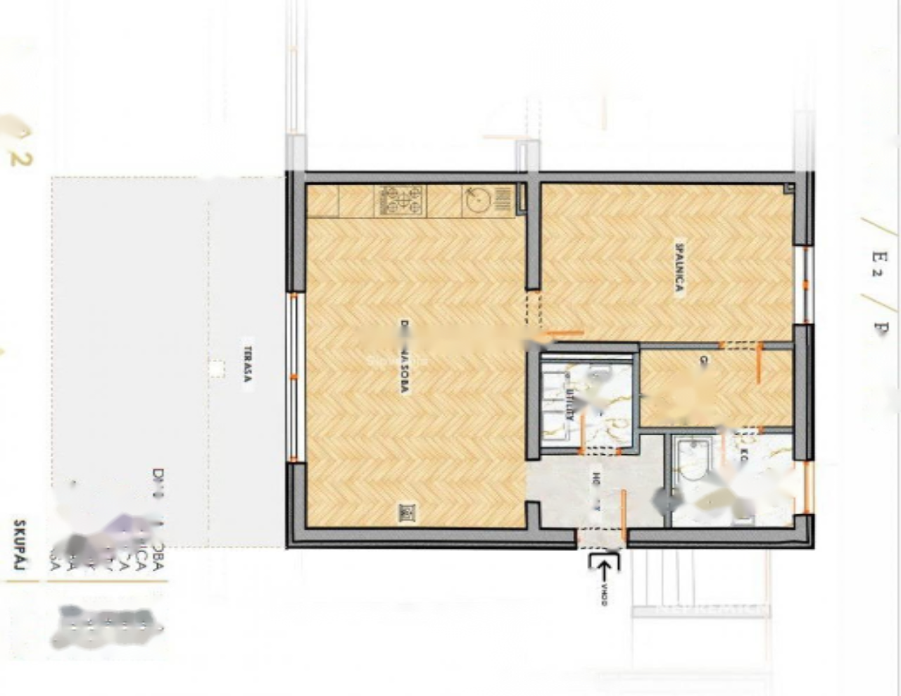 Квартира в Луции, Словения, 96 м² - фото 2