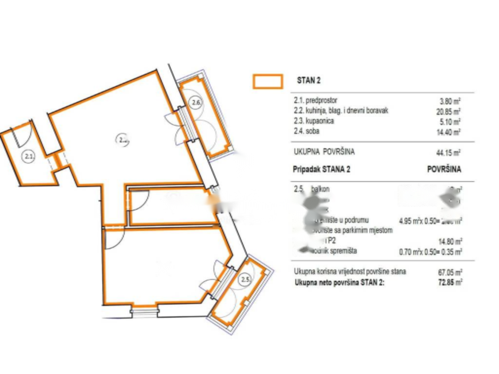 Квартира в Опатии, Хорватия, 72 м² - фото 4