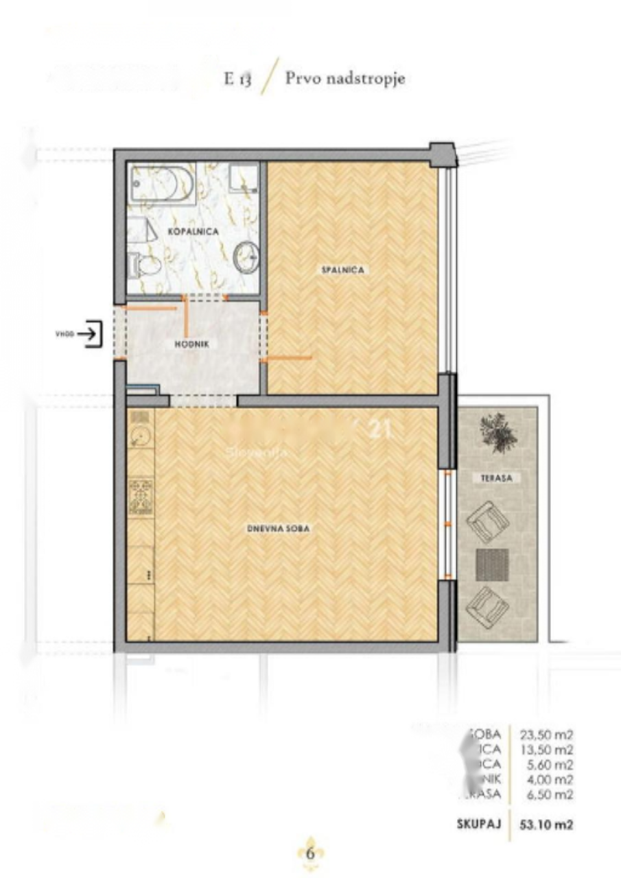 Квартира в Портороже, Словения, 56 м² - фото 6