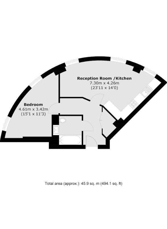 Квартира в Лондоне, Великобритания, 46 м² - фото 7