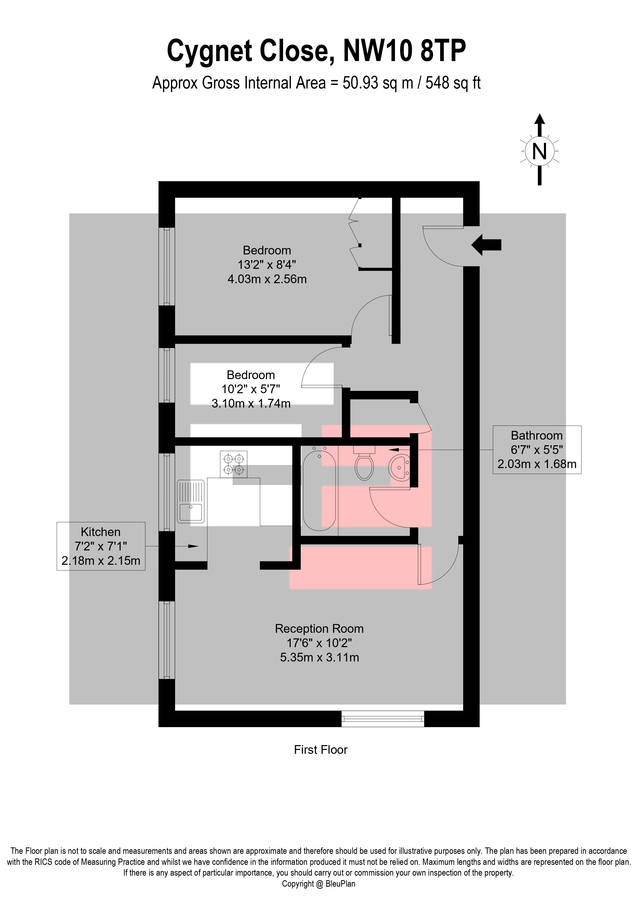 Квартира в Лондоне, Великобритания, 51 м² - фото 9