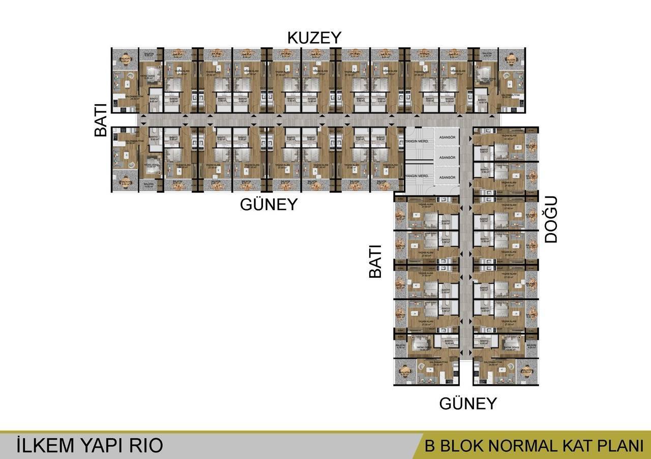 Квартира в Мерсине, Турция, 39 м² - фото 8
