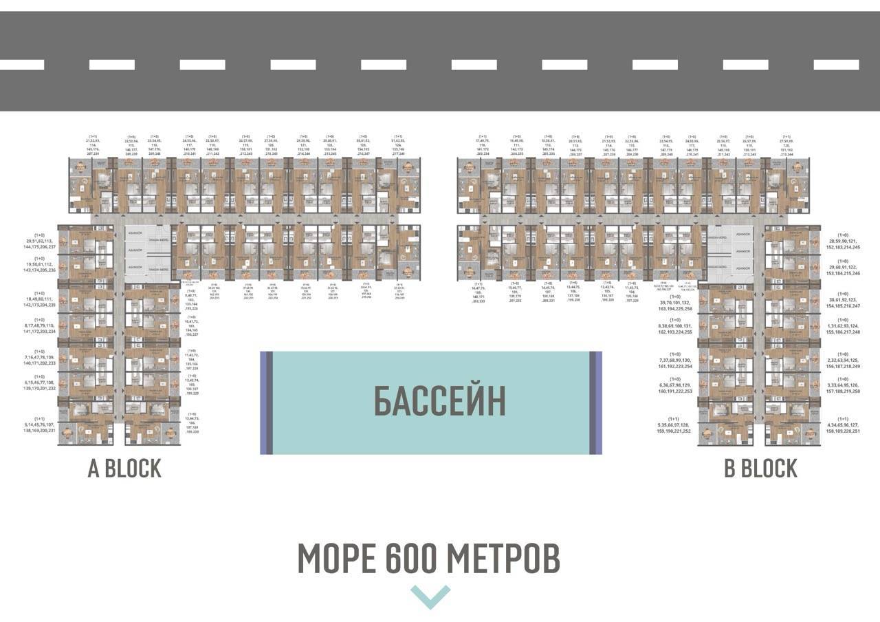 Квартира в Мерсине, Турция, 39 м² - фото 13