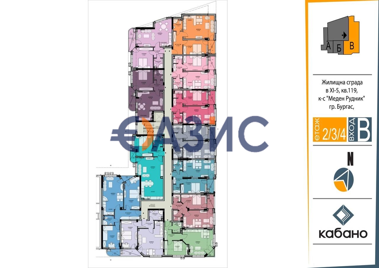 Апартаменты в Бургасе, Болгария, 72.6 м² - фото 17