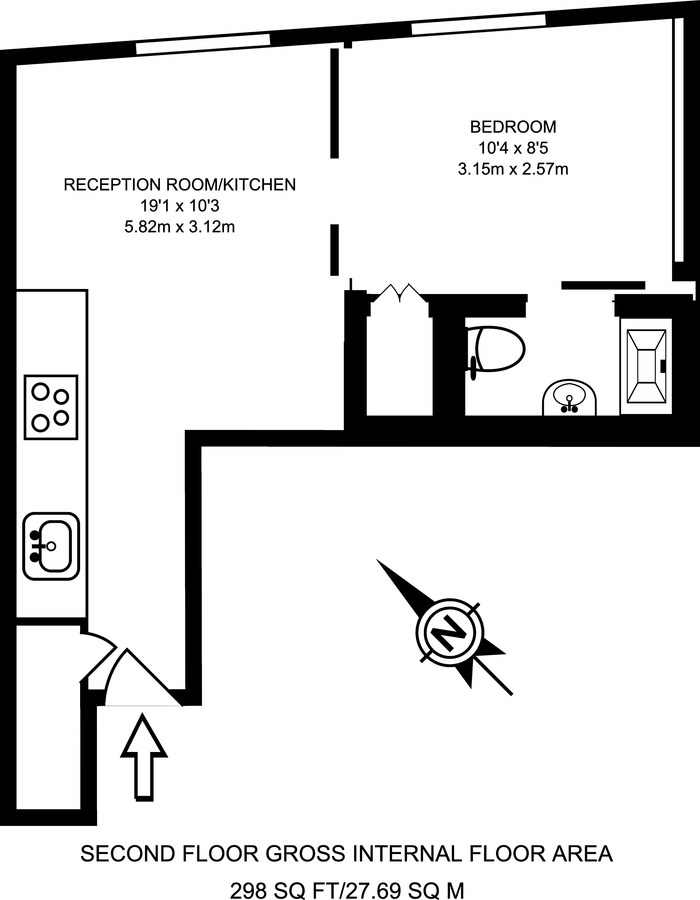 Квартира в Лондоне, Великобритания, 28 м² - фото 12