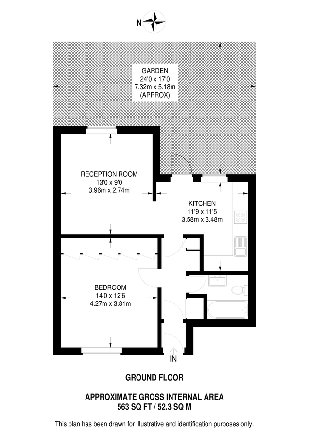 Квартира в Лондоне, Великобритания, 52 м² - фото 12