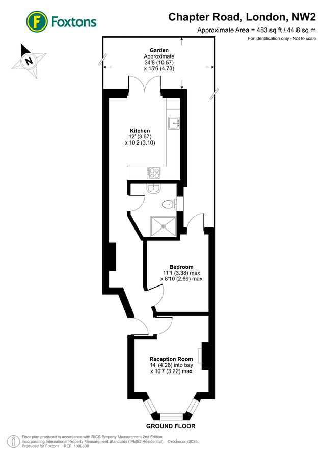 Квартира в Лондоне, Великобритания, 45 м² - фото 12