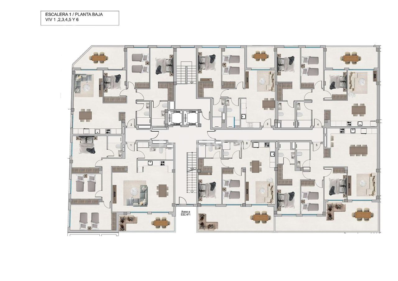 Апартаменты в Санта-Поле, Испания, 128 м² - фото 7