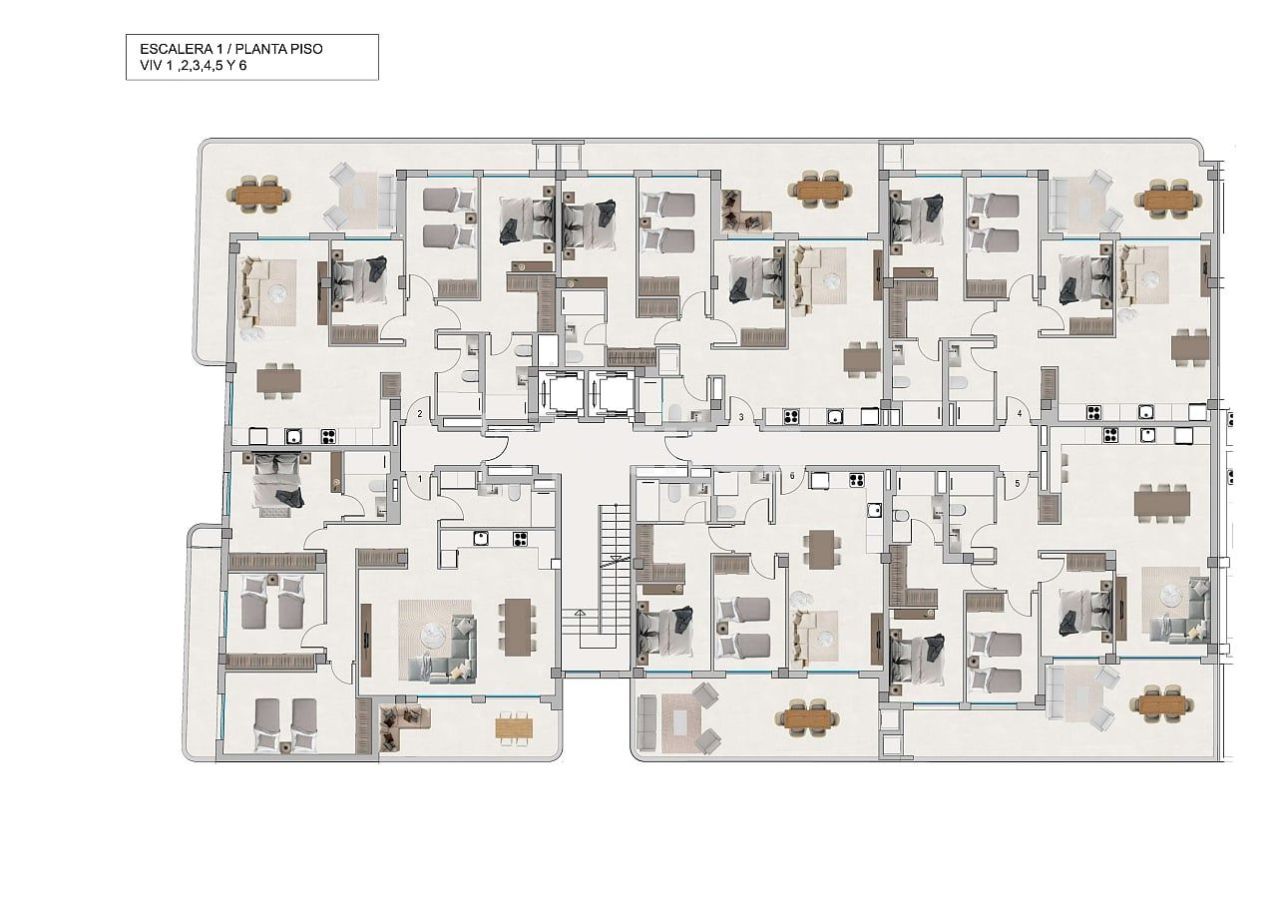 Апартаменты в Санта-Поле, Испания, 128 м² - фото 8