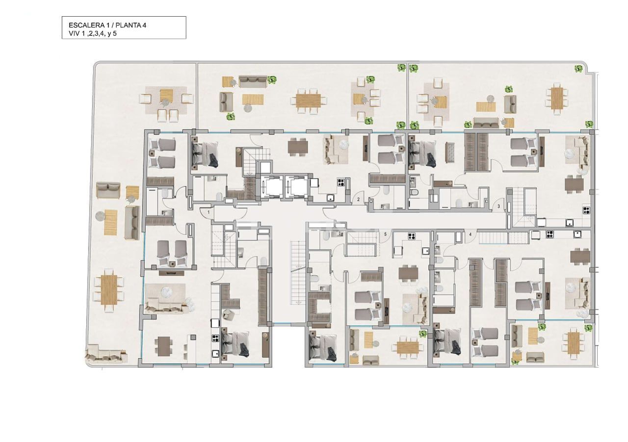 Пентхаус в Санта-Поле, Испания, 140 м² - фото 11