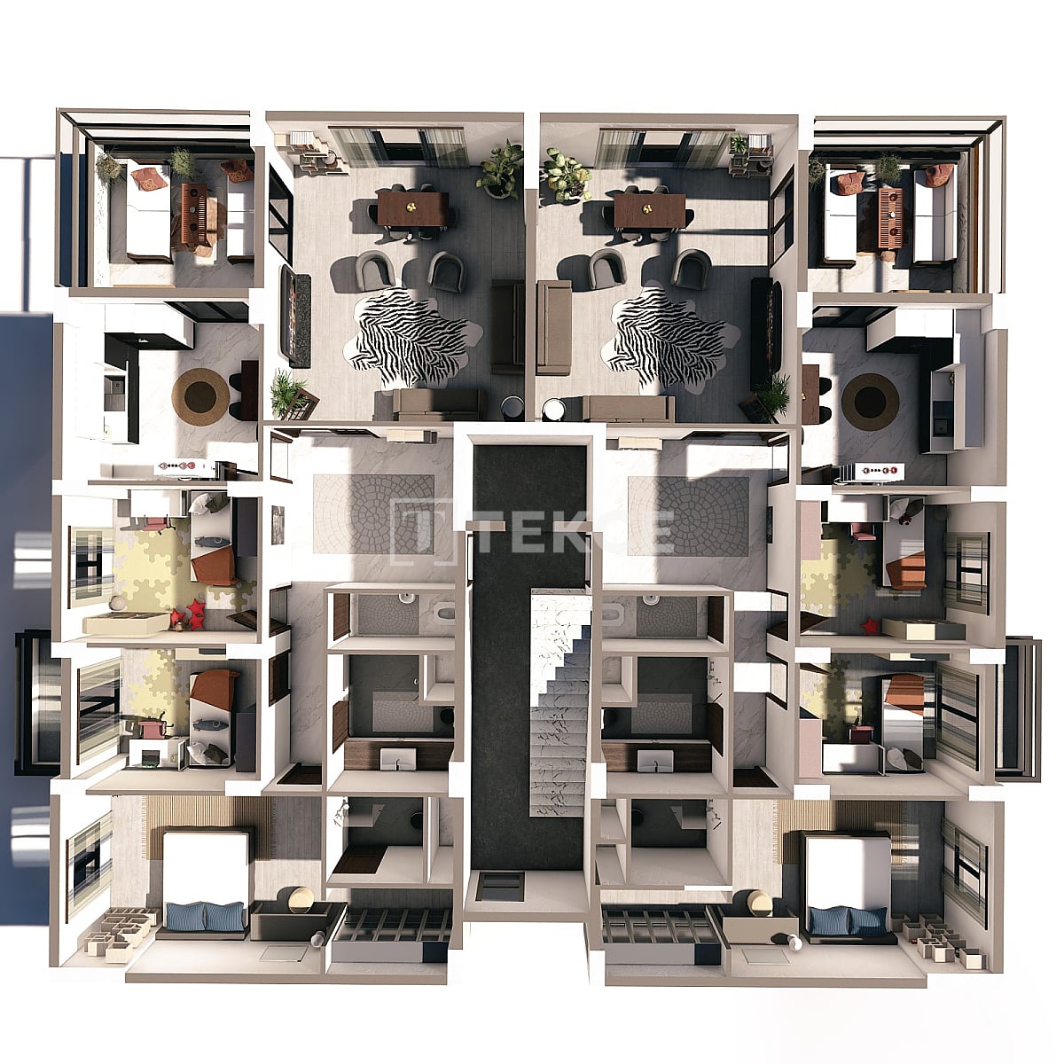 Апартаменты Ортахисар, Турция, 176 м² - фото 11