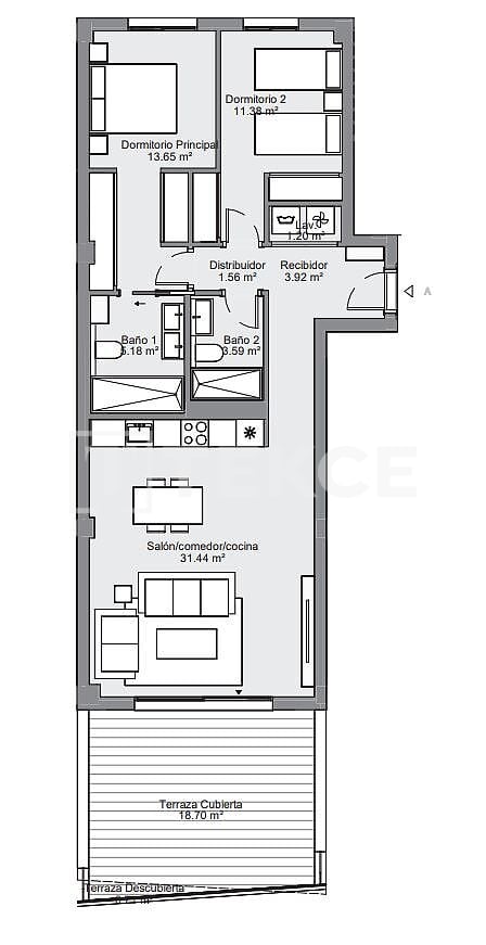 Апартаменты в Михасе, Испания, 121 м² - фото 12