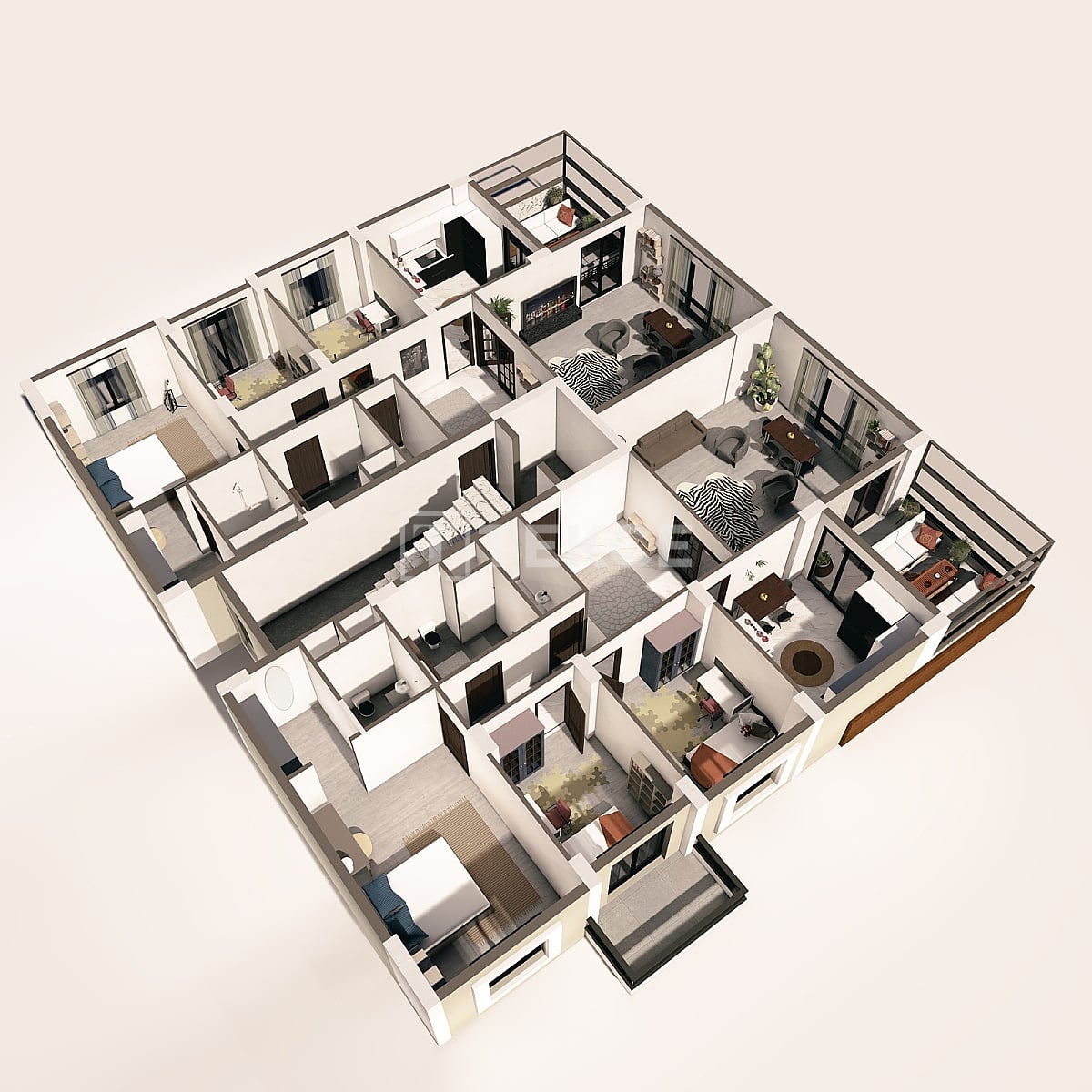 Апартаменты Ортахисар, Турция, 196 м² - фото 12