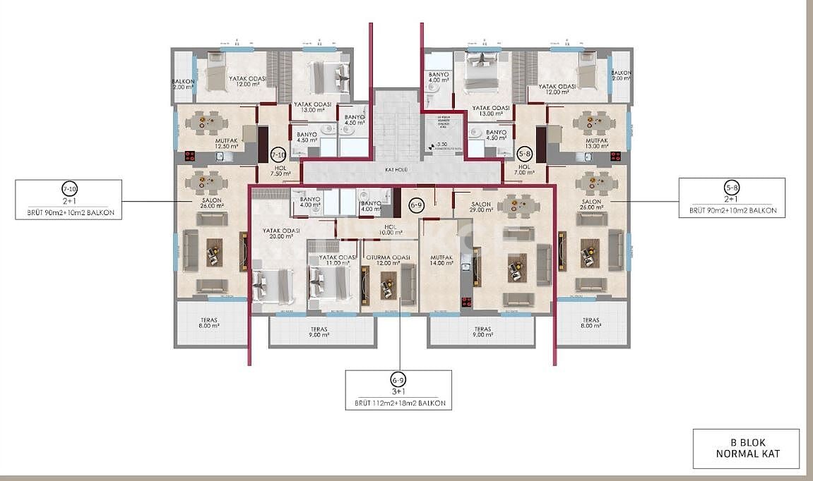 Пентхаус в Алании, Турция, 235 м² - фото 19