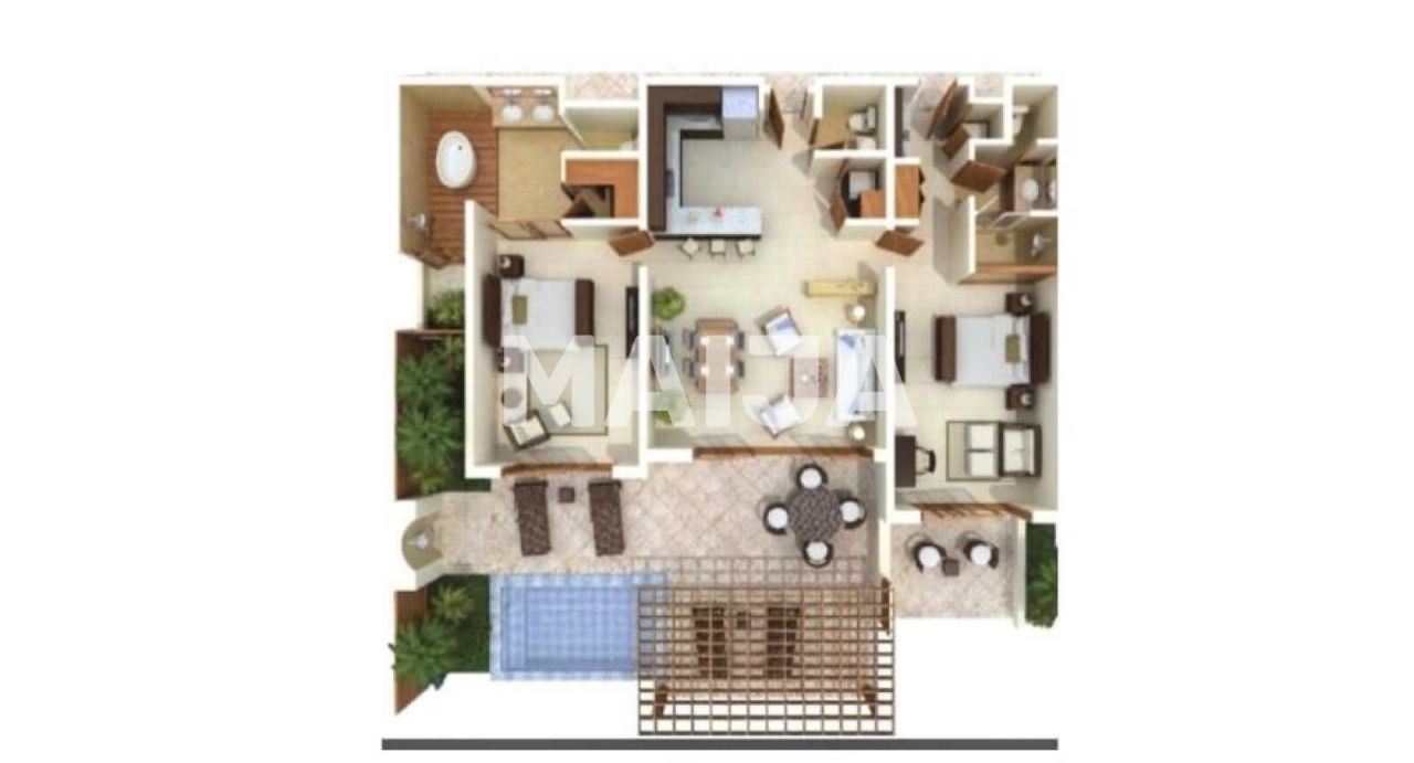 Апартаменты в Кап-Кане, Доминиканская Республика, 243.2 м² - фото 2