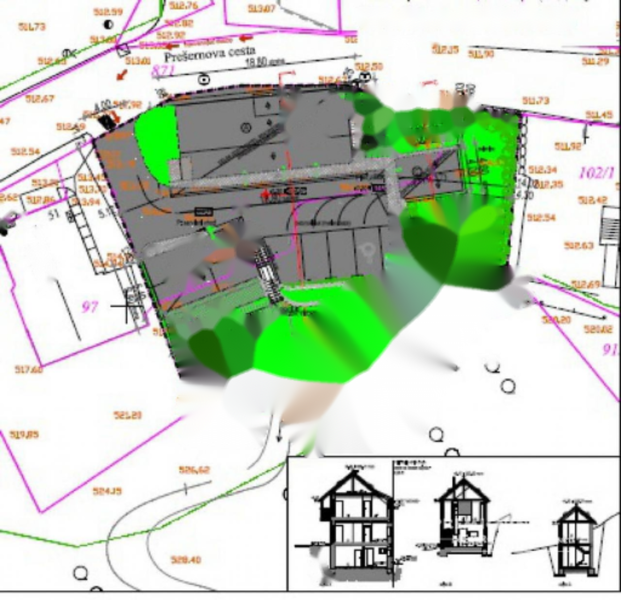 Земля в Бледе, Словения, 918 м² - фото 3