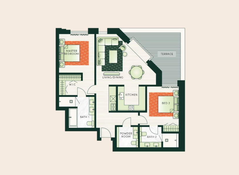 Квартира в Лондоне, Великобритания, 108 м² - фото 11