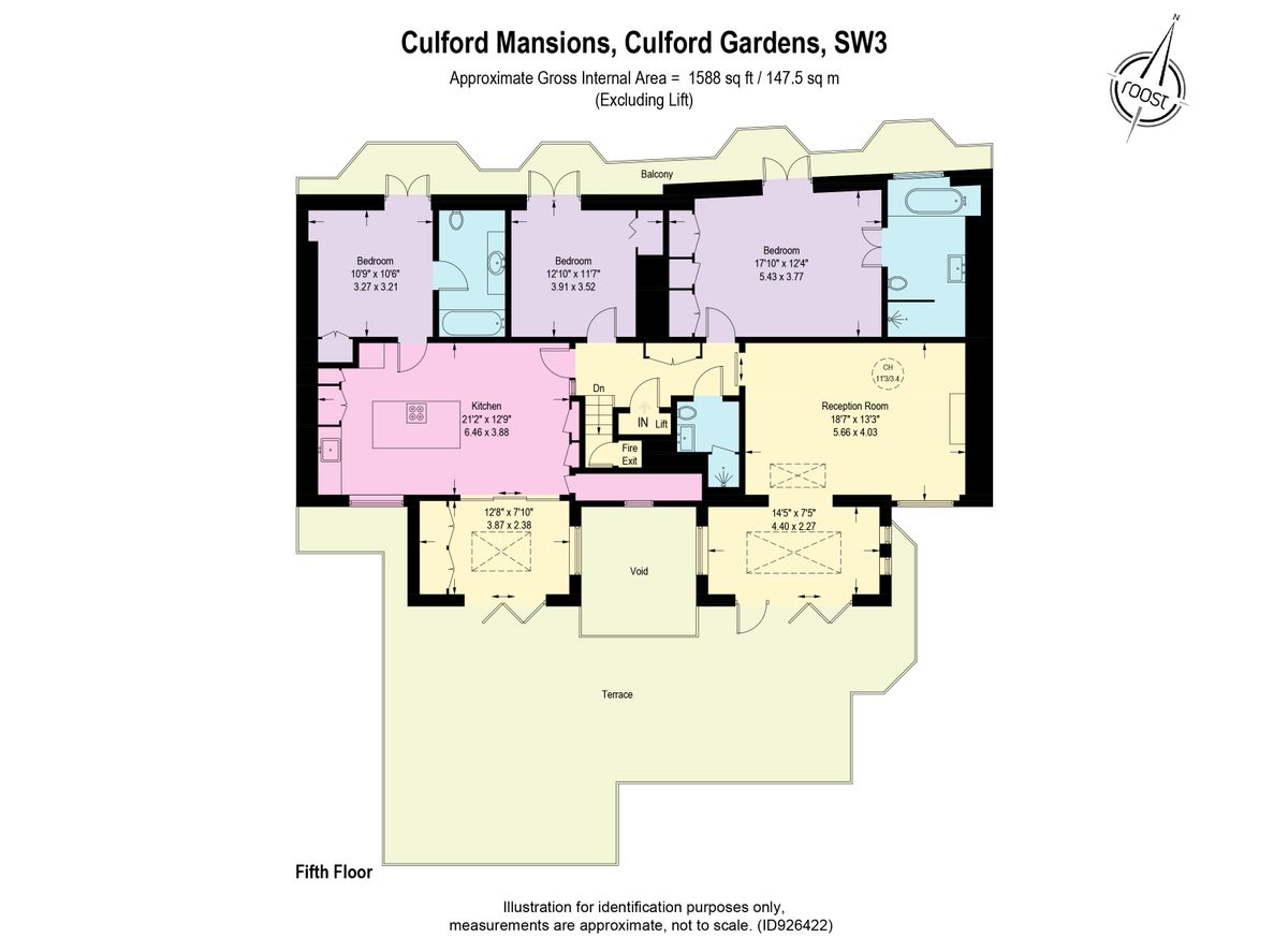 Квартира в Лондоне, Великобритания, 148 м² - фото 12