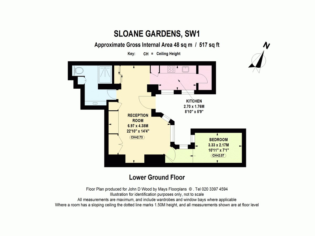 Квартира в Лондоне, Великобритания, 48 м² - фото 13