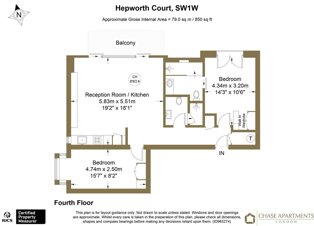 Квартира в Лондоне, Великобритания, 79 м² - фото 14