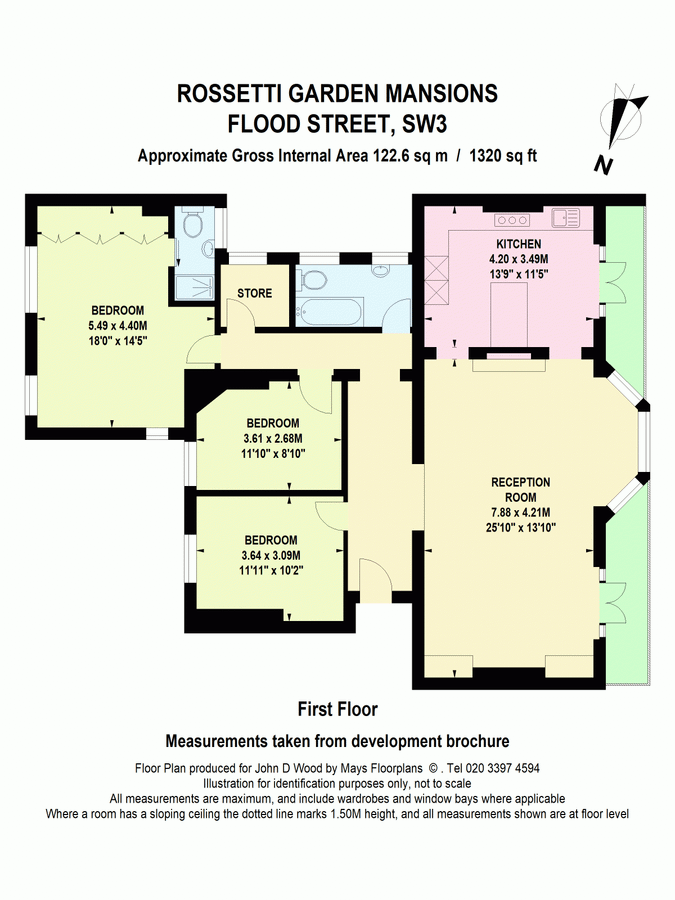 Квартира в Лондоне, Великобритания, 123 м² - фото 15