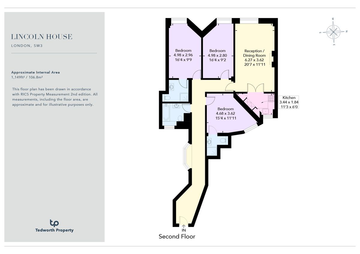 Квартира в Лондоне, Великобритания, 107 м² - фото 16