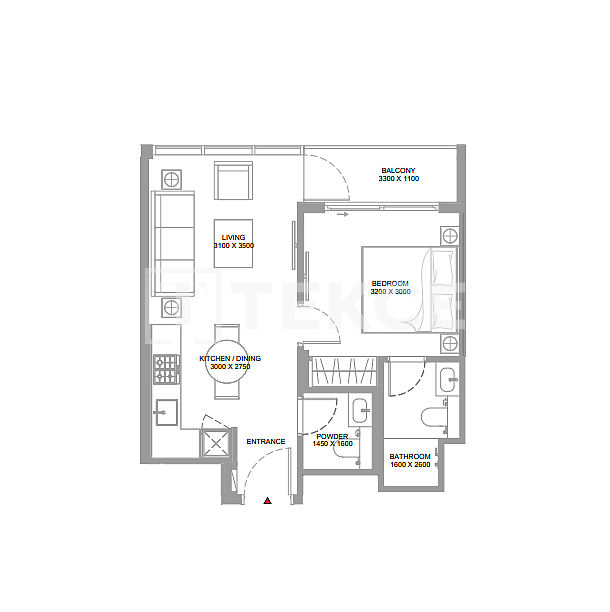 Апартаменты Остров Синия, ОАЭ, 46 м² - фото 9