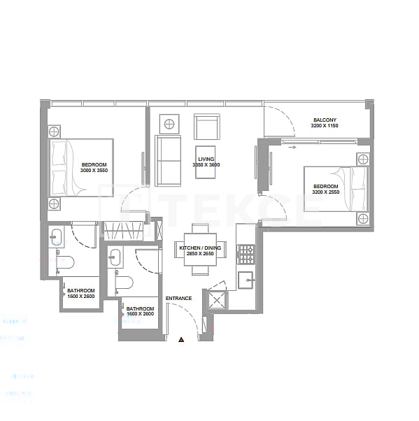 Апартаменты Остров Синия, ОАЭ, 60 м² - фото 14